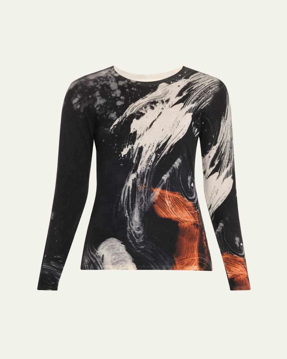 Brushstroke Merino Wool Sweat